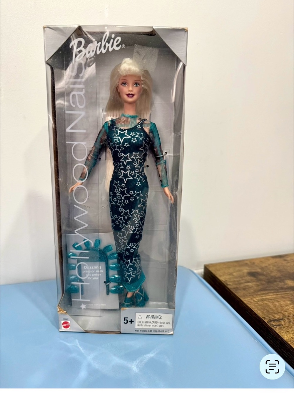 Barbie Teal Star Mesh Gown Doll with Teal Sandals